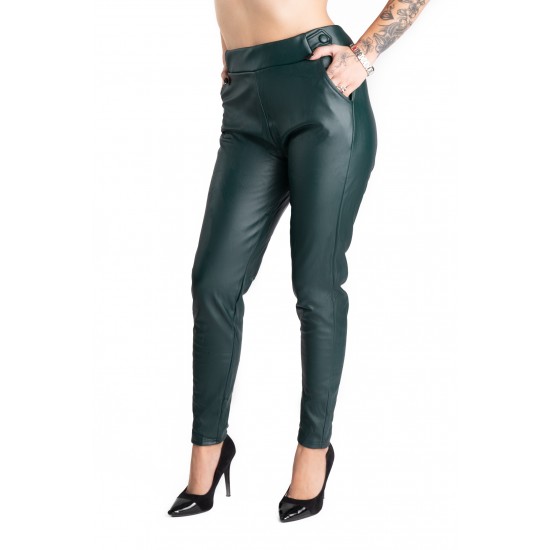 Pantaloni Din Piele Ecologica Masura Mare Aria Verde Pantaloni Din Piele Ecologica Masura Mare Aria Verde